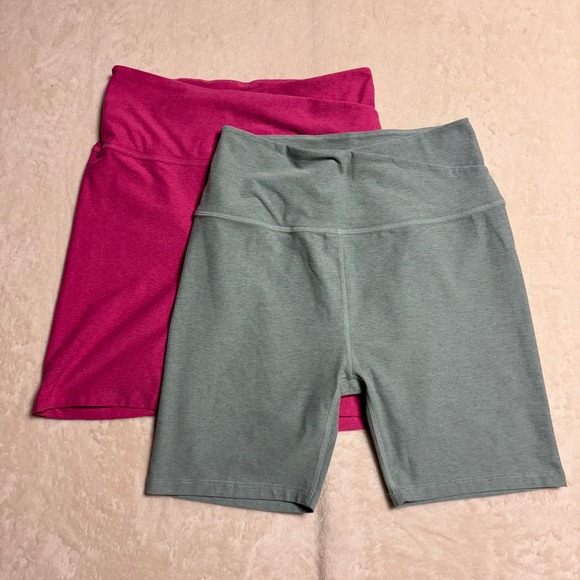 Beyond Yoga Pants - Lot‎ 2 Beyond Yoga Womens Spacedye At Your Leisure High Waisted Biker Shorts XL